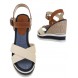 Kiilkontsaga sandaalid 7909-KL-beige